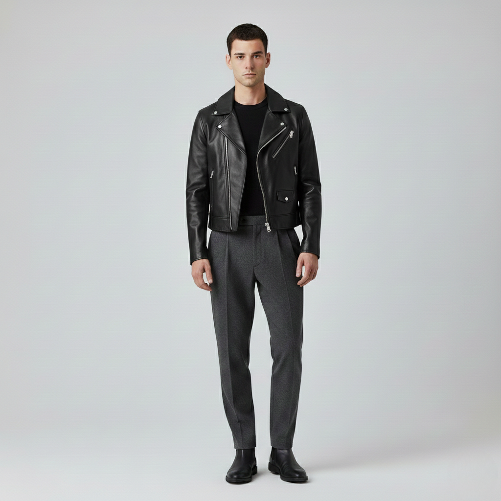 Leather Biker Jacket