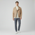 Suede-Style Moto Jacket