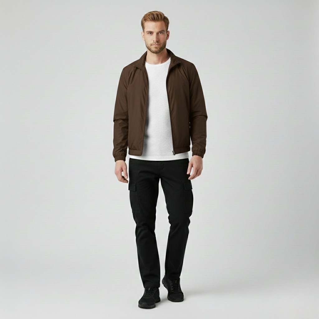 Lightweight Zip-Front Casual Jacket