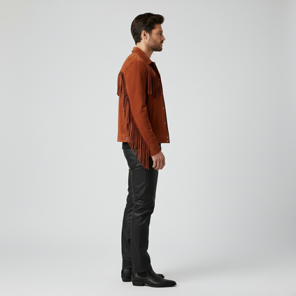 Suede Fringe Western Jacket