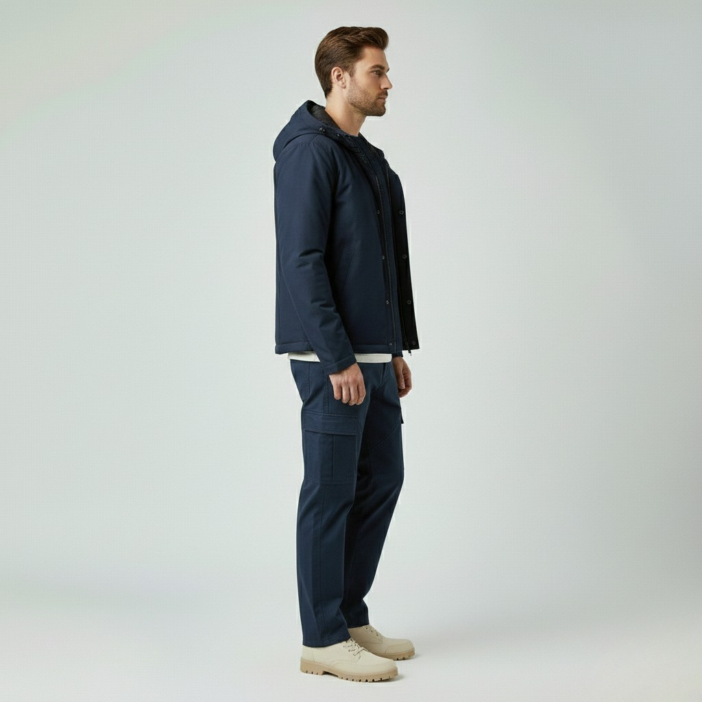 Lightweight Hooded Utility Jacket