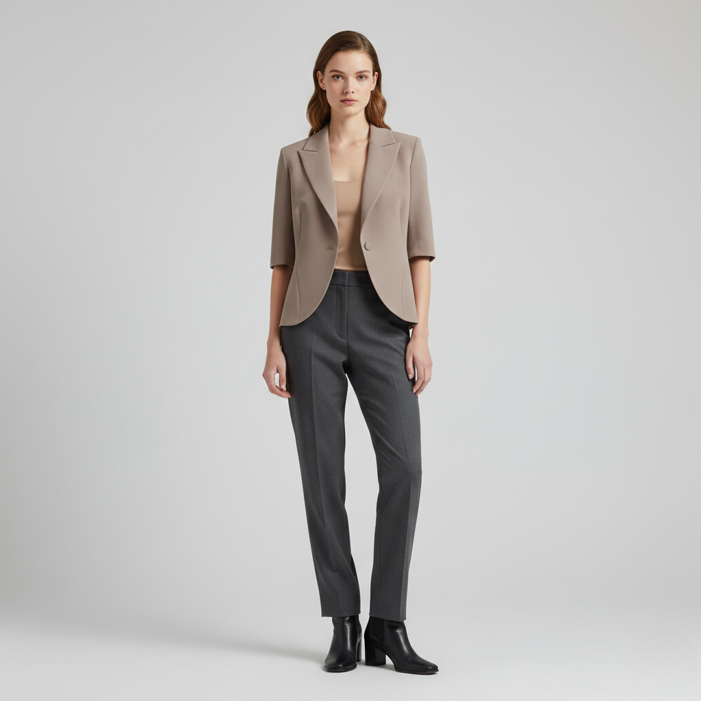 Short Sleeve Tailored Blazer