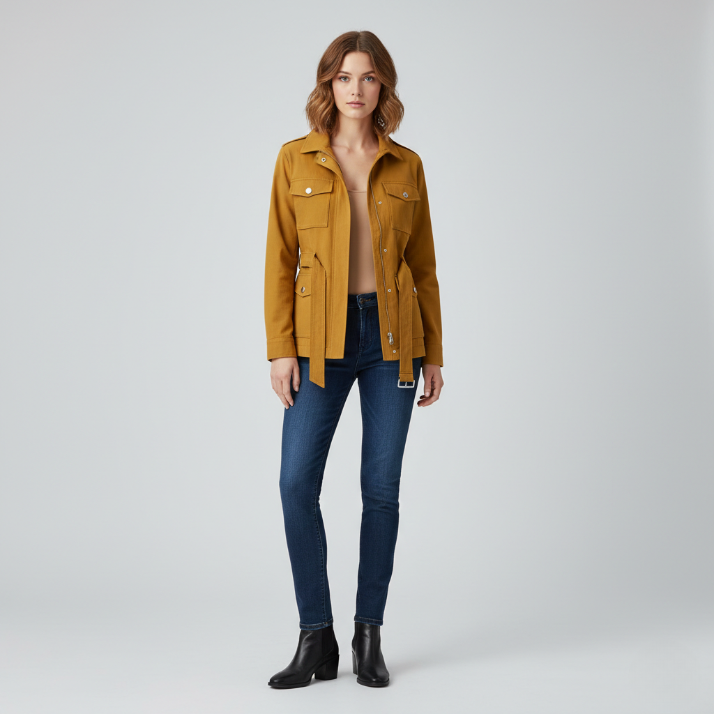 Utility Belted Field Jacket