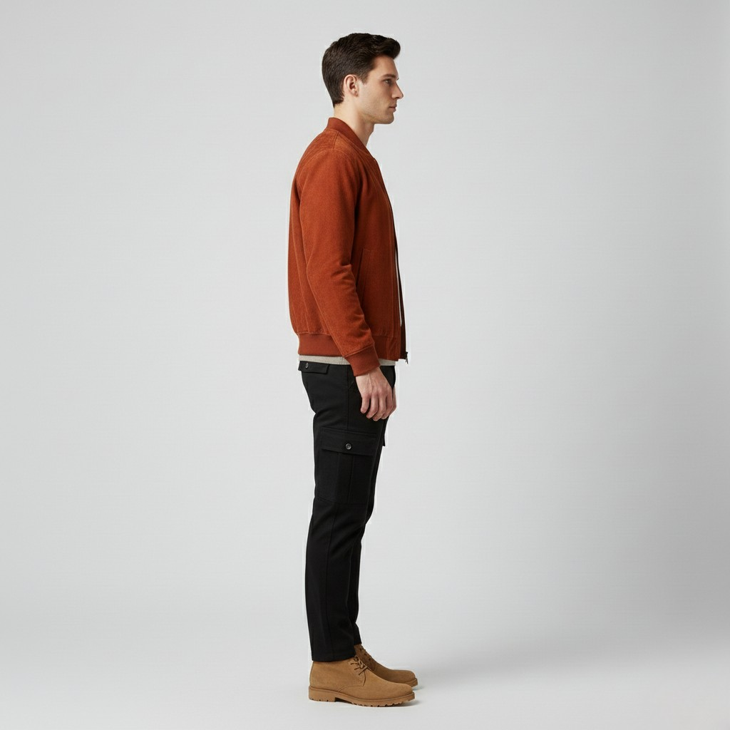 Minimal Zip Bomber Jacket