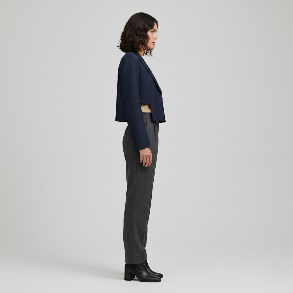 Cropped Structured Blazer